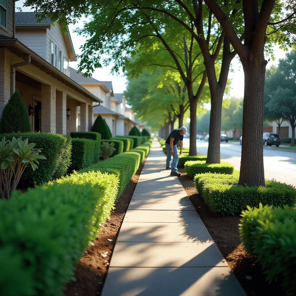 Professional hedge trimming services