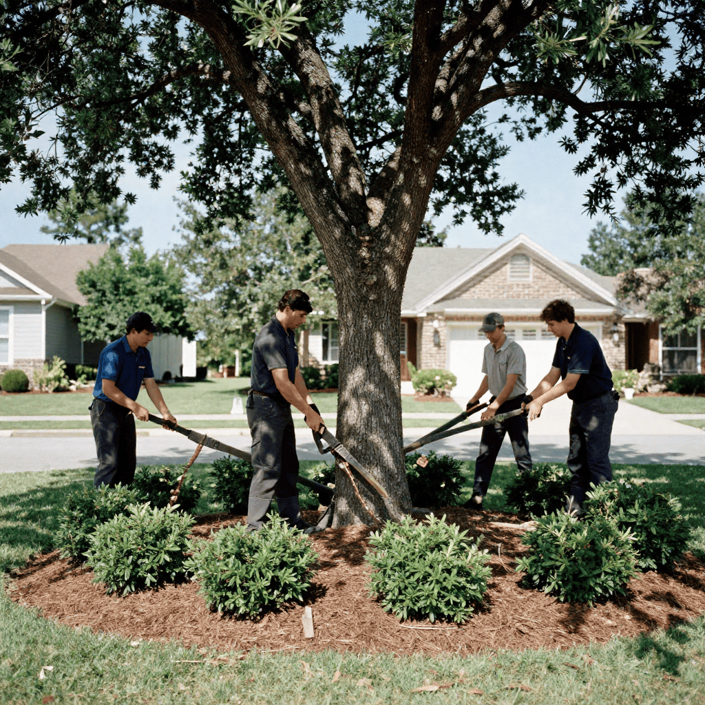 Experienced landscaping team